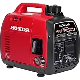 Honda EU2200i 2200 Watt Inverter Generator, Super Quiet 120V Gas Powered Portable Generator for Camping or Home Backup Power Supply, Up to 8.1 Hour Run Time (EU2200ITAN)