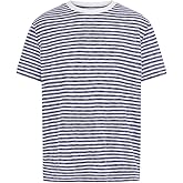 Guess Mens Short Sleeve Baxter Stripe Crew
