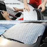 BEEWAY Car Windshield Cover Heavy Duty 4-Layer Snow Ice UV Dust Protection view 7