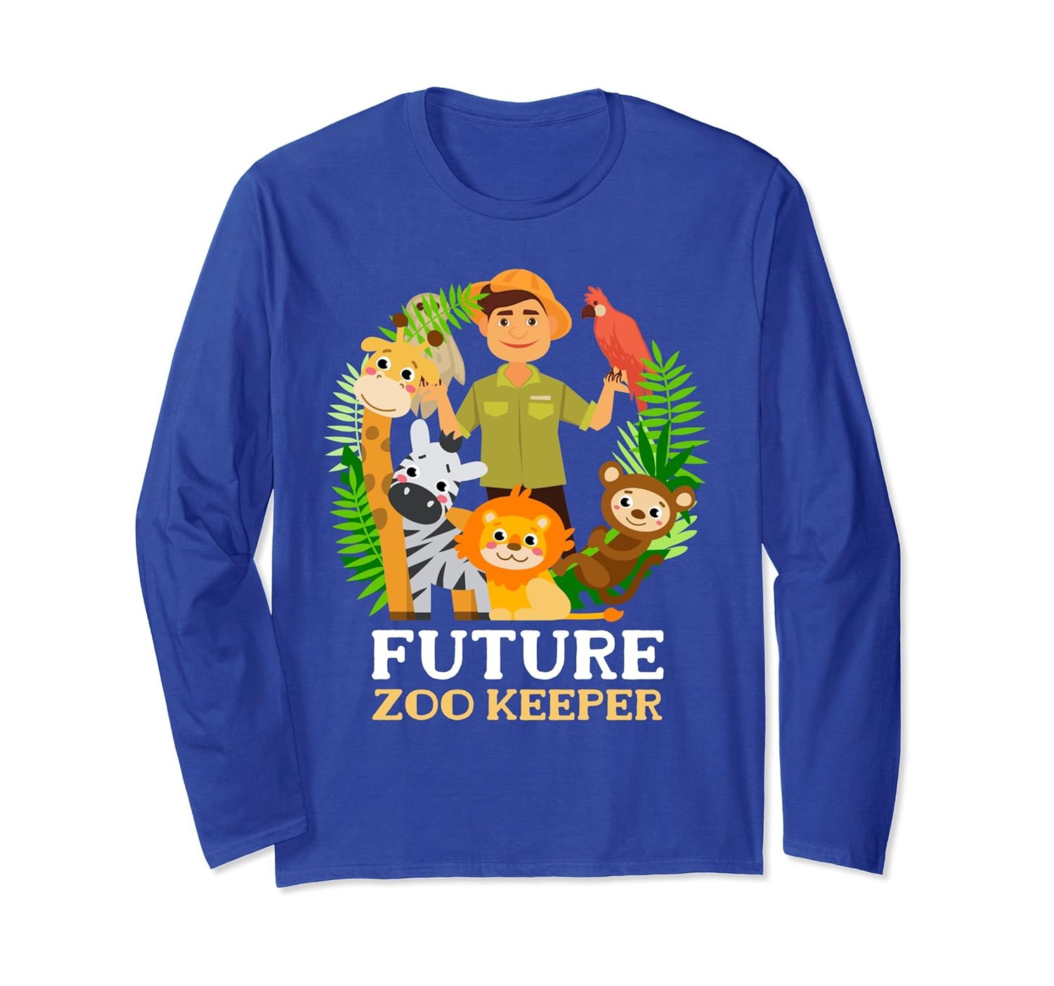 Future Zoo Keeper Long Sleeve Shirt For Pet Animal Lovers-Rose