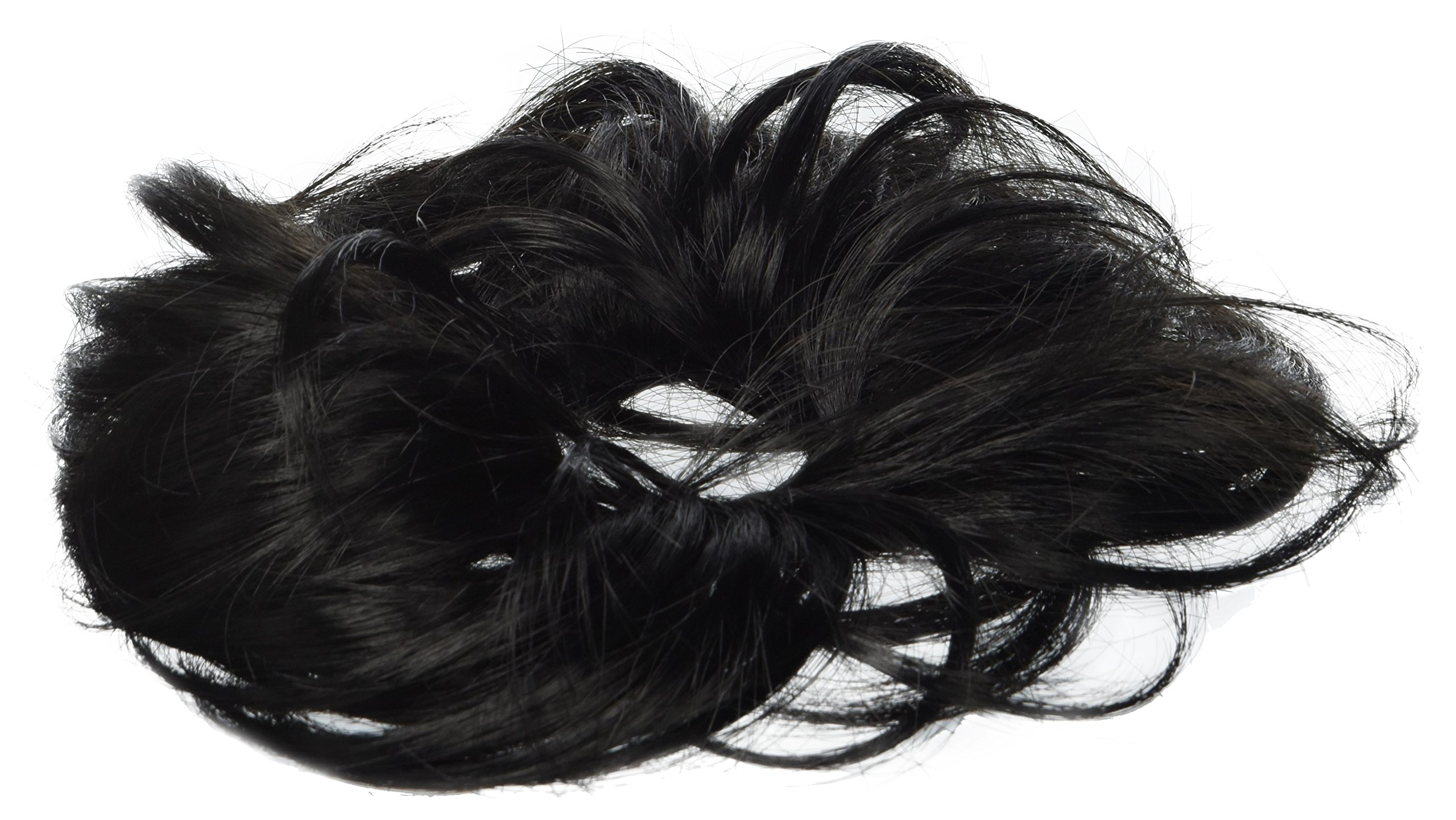 Solida Hair Fashion Ring "Kerstin/Diameter Approximately 3 cm, 1-Piece, Black