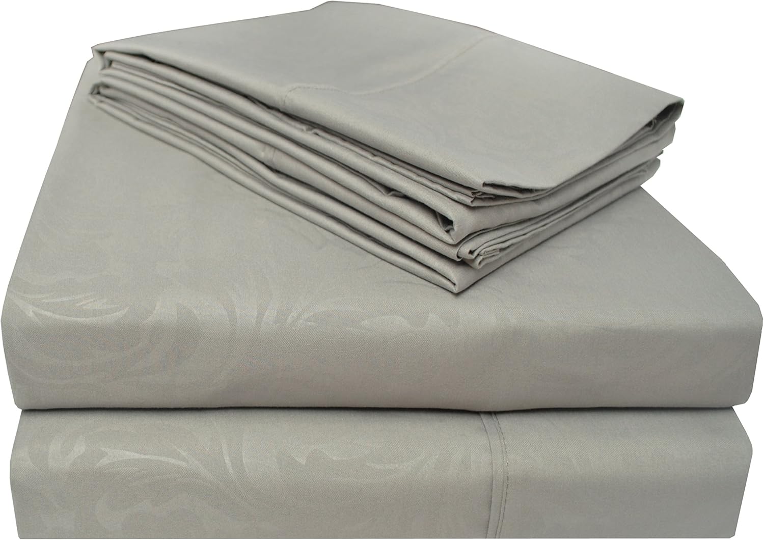 Impressions HSNIvyCKSH SLGR Ivy Embossed Bed Sheet Set with Bonus