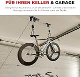 PRO BIKE TOOL Ceiling Mount Pulley System - Heavy Duty Garage Bike Hoist view 2