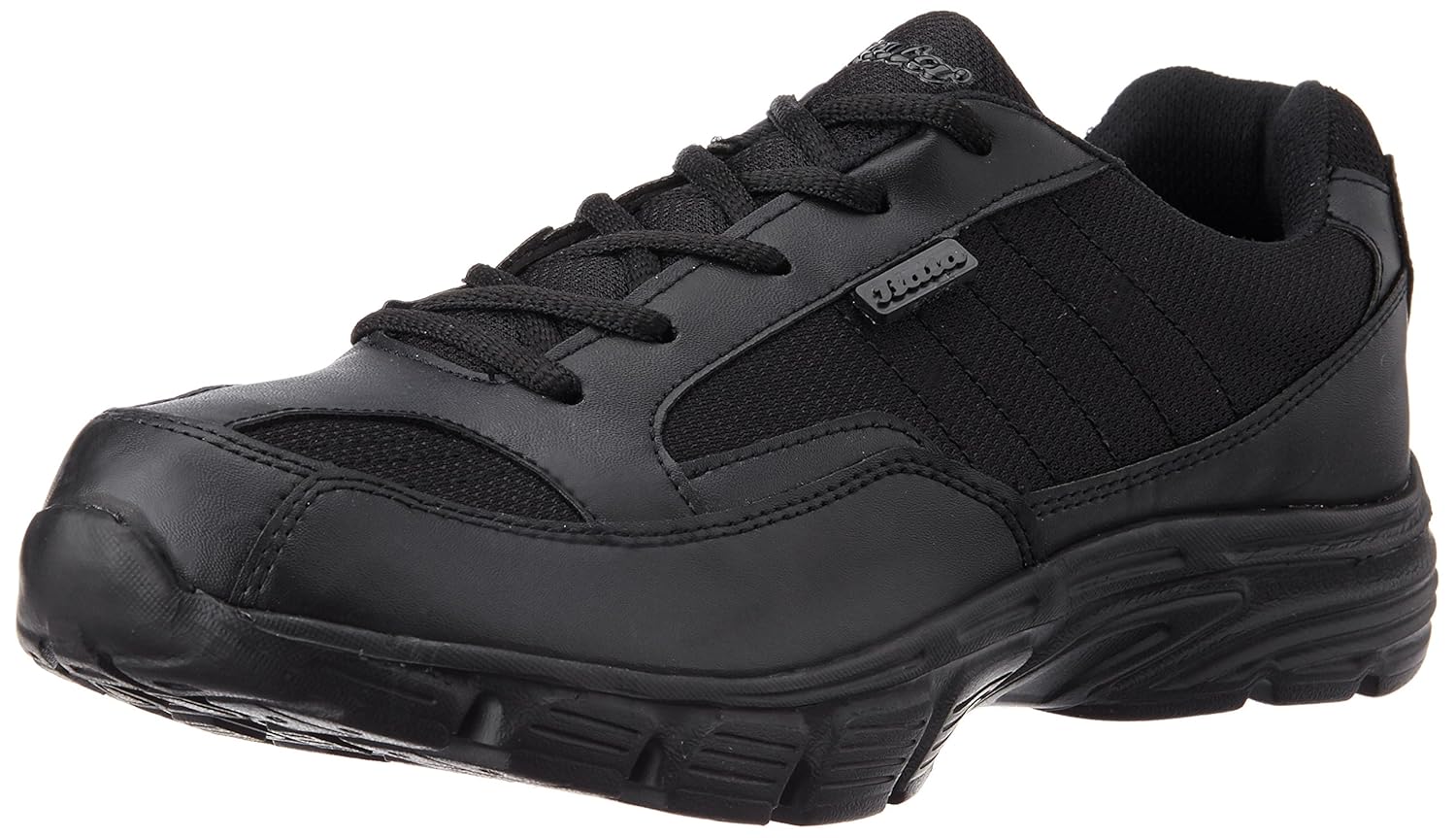 bata black sports shoes