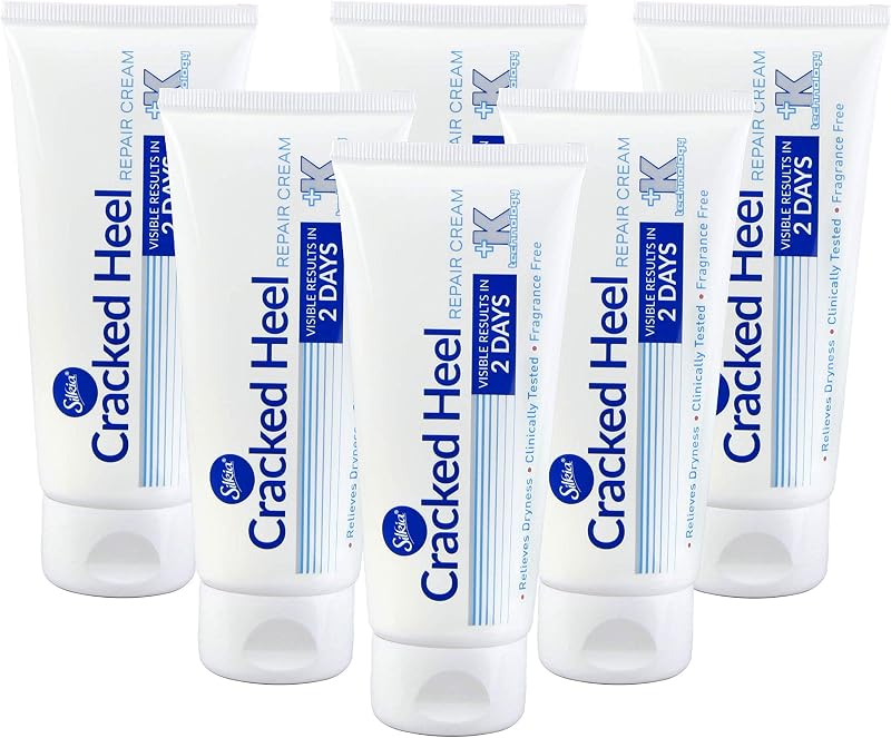Silkia Pedicare Cracked Heel Repair Cream 6x80ml Clinically Tested 48hr Repair