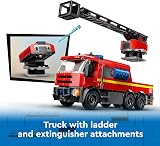 LEGO City Fire Station 60414 with Fire Engine 5 Minifigures Dog Figure view 5