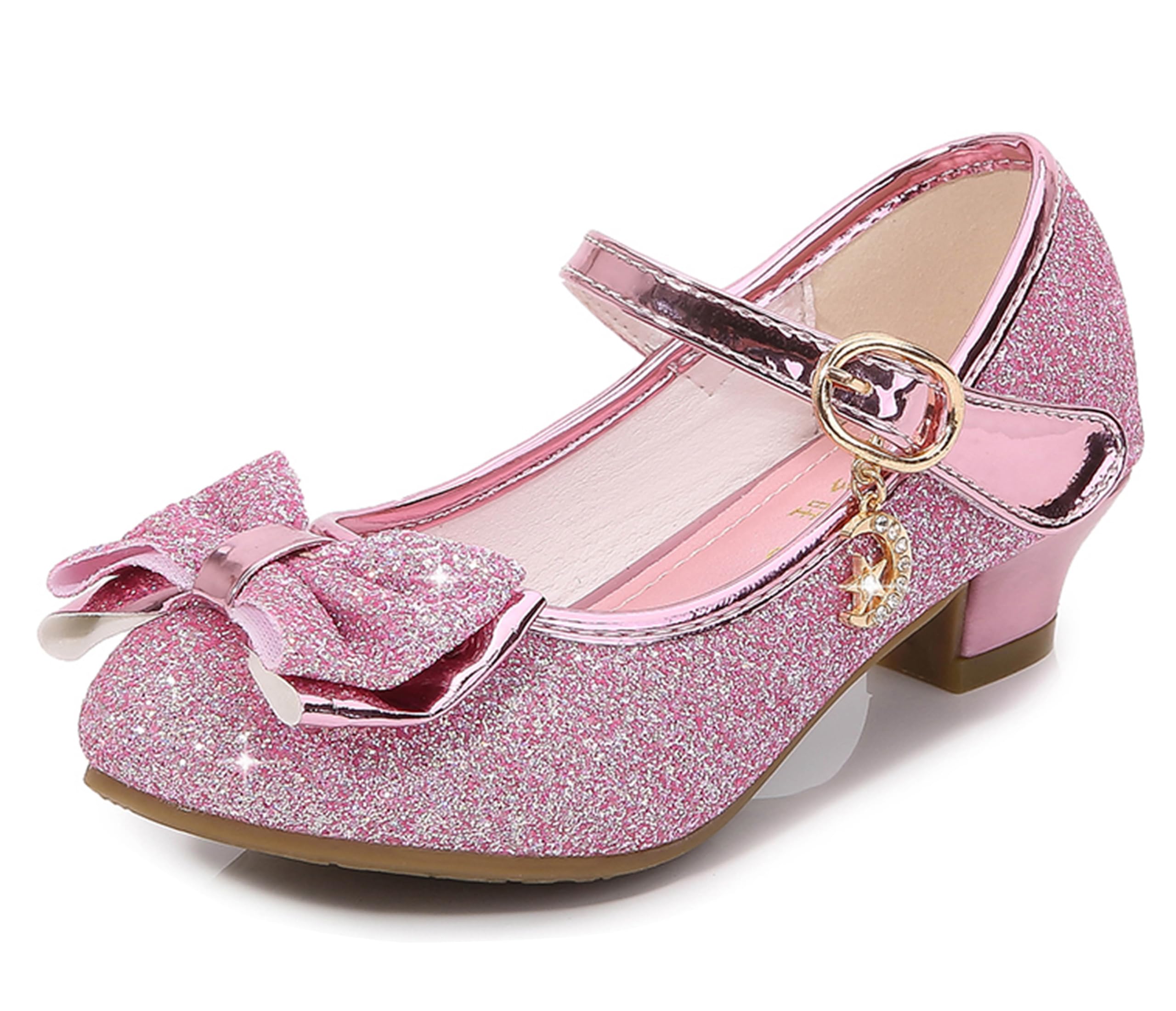 Cadidi Dinos Pink/Ms Size 2 Little Kid Girls Formal Princess Flower Shoes Image