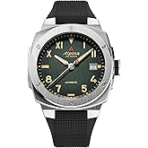 Alpina Men's Automatic Alpiner Watch, Black Rubber Strap, Green Dial, Date Style: AL-525GRG3AE6