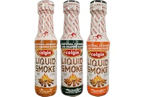 Colgin Liquid Smoke Spicy Hickory Variety Pack - Jalapeno, Habanero, and Chipotle Flavors, 4.0 Ounce (1 of Each)