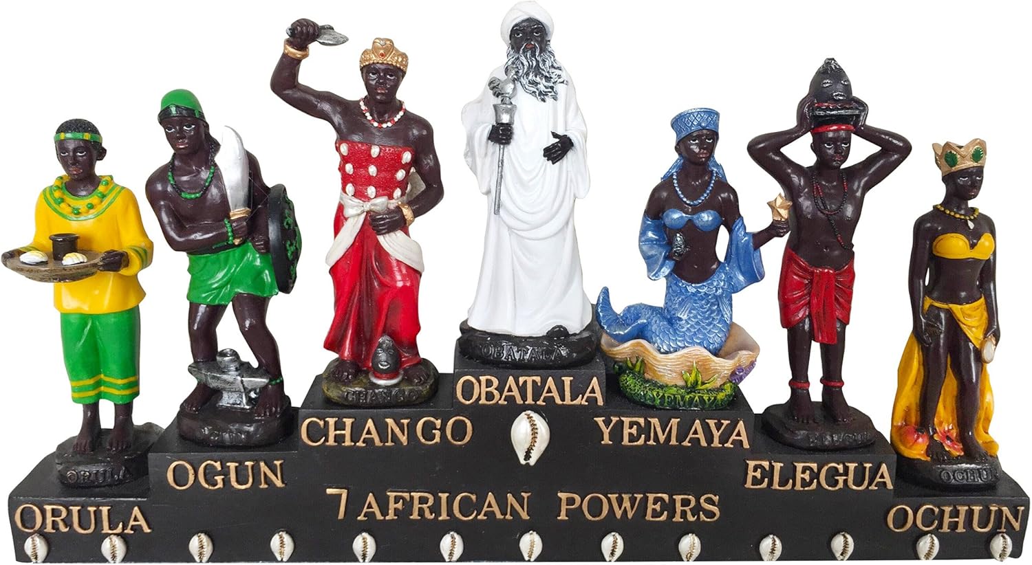 7 African Powers Statue 13 Inch Seven African Powers Estatua Orisha Statues Black Saints