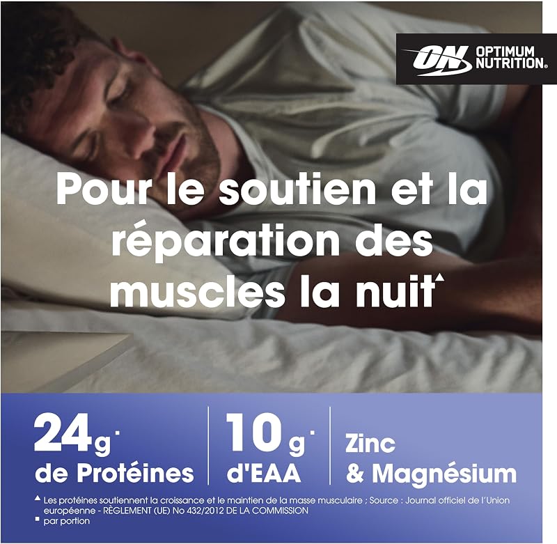 Gold Standard 100% Protéine de Caséine en Poudre, Goût Fraise, 1.82kg, 55 Doses