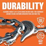 Marksman BARGAINS-GALORE 14ft Heavy Duty Recovery Tow Chain 5/16 Clevis Hooks view 6