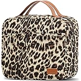 Bosidu Hanging Travel Toiletry Bag,Large Capacity Cosmetic Travel Toiletry Organizer for Women with 4 Compartments & 1 Sturdy Hook,Perfect for Travel/Daily Use/Christmas