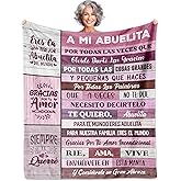 CMAJZIN Abuela Gifts Blankets 50" X 60", Abuelita Gift, Regalos para Abuela, Regalo para Abuelita, Grandma Gifts in Spanish, Gift for Grandma Birthday Mothers Day