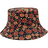 YAMEIZE Retro Style 80s Summer Bucket Hat for - Women Men Teens Vintage Reversible Double Side Fisherman Hat Sun Outdoor
