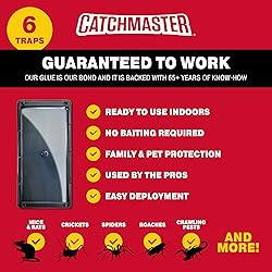Catchmaster Rat, Snake and Mouse Traps 6Pk, Large