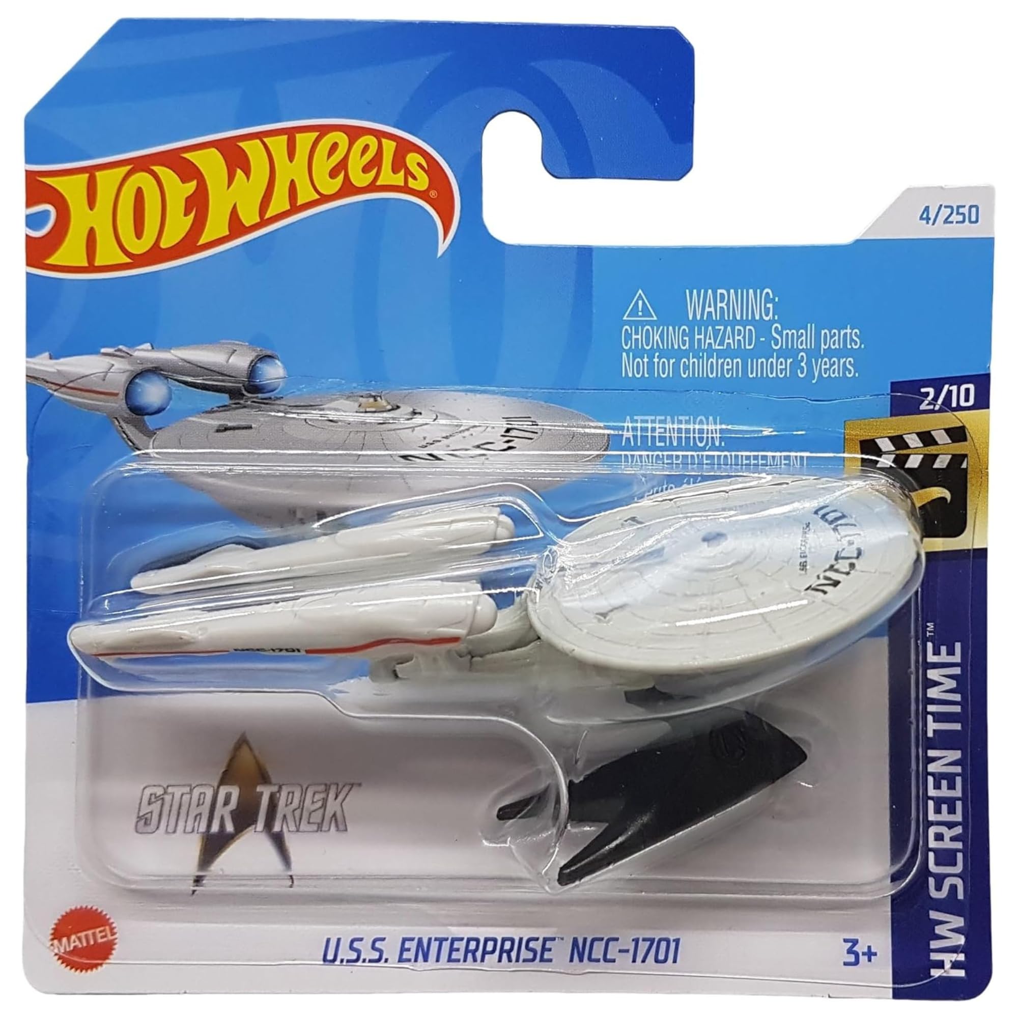 Hot Wheels: HW Screen Time 2/10 - Star Trek U.S.S. Enterprise NCC-1701 1:270 Scale Diecast Model Ship
