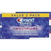 Crest 3D White, Whitening Toothpaste Glamorous White, 4.1 oz, Pack of 2