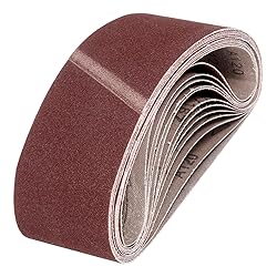 HARFINGTON 3 x 21 Inch Sanding Belts, 24 Pcs 120
