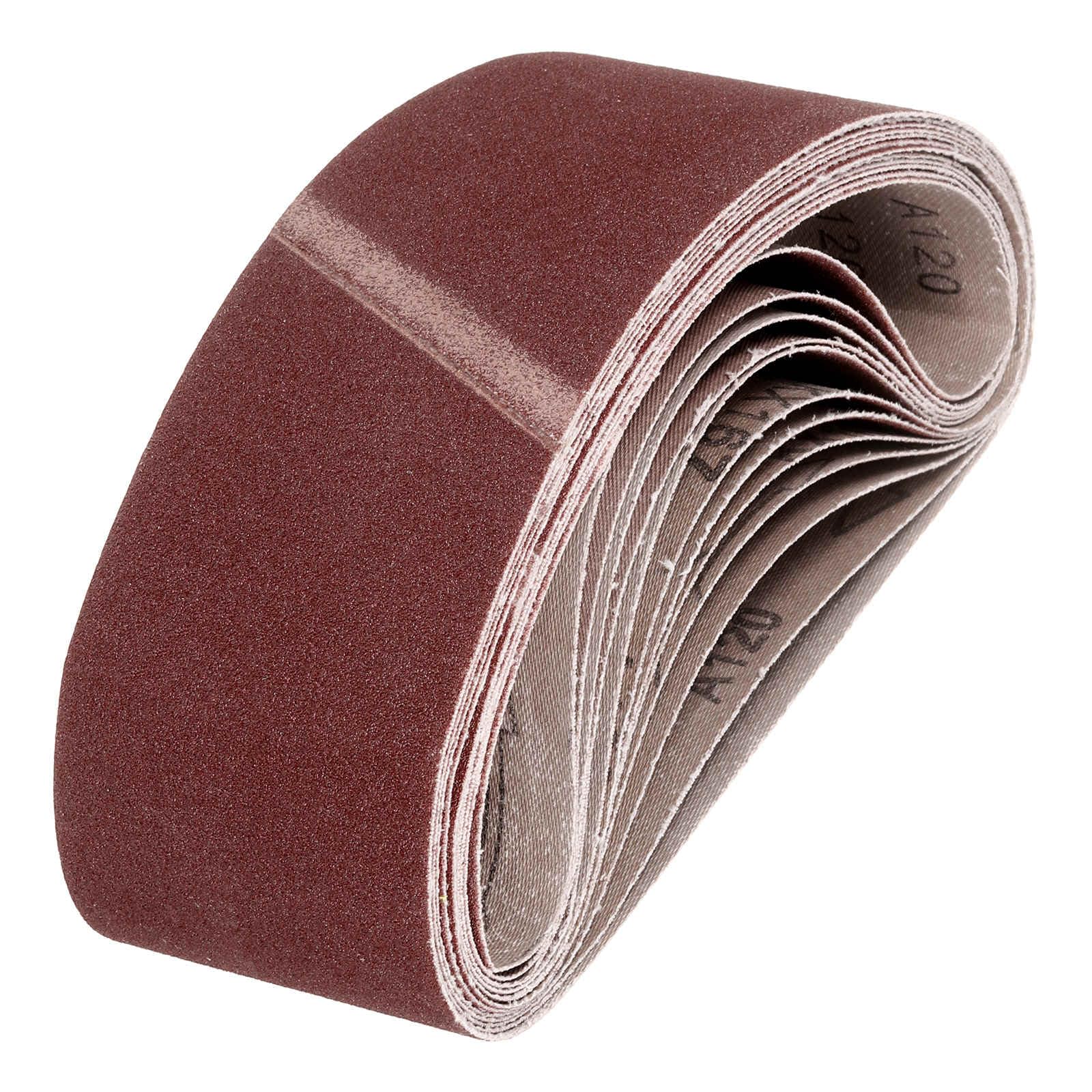 HARFINGTON 3 x 21 Inch Sanding Belts, 24 Pcs 120