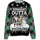 Tech Fluent Christmas Sweatshirt 3D Graphic Pullover Funny for Men Women Unisex Sweater, Hilarious Holiday Pullovers