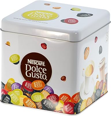 Nescafé Dolce Gusto Caja de metal para 20 Cápsulas: Amazon.es: Alimentación y bebidas