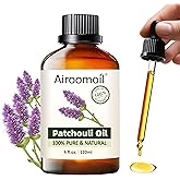 Airoomoil 100% Pure Patchouli Essential Oil, 4 fl oz | for Diffusers, DIY Perfume, Soap Making, Aromatherapy, Skin Use, Blending & Scent Customization, Long-Lasting Aromatherapy for Home