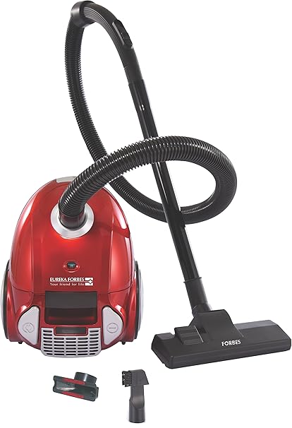 Eureka Forbes Trendy Zip+ 2-Litre Canister Vacuum Cleaner (Red/Silver)