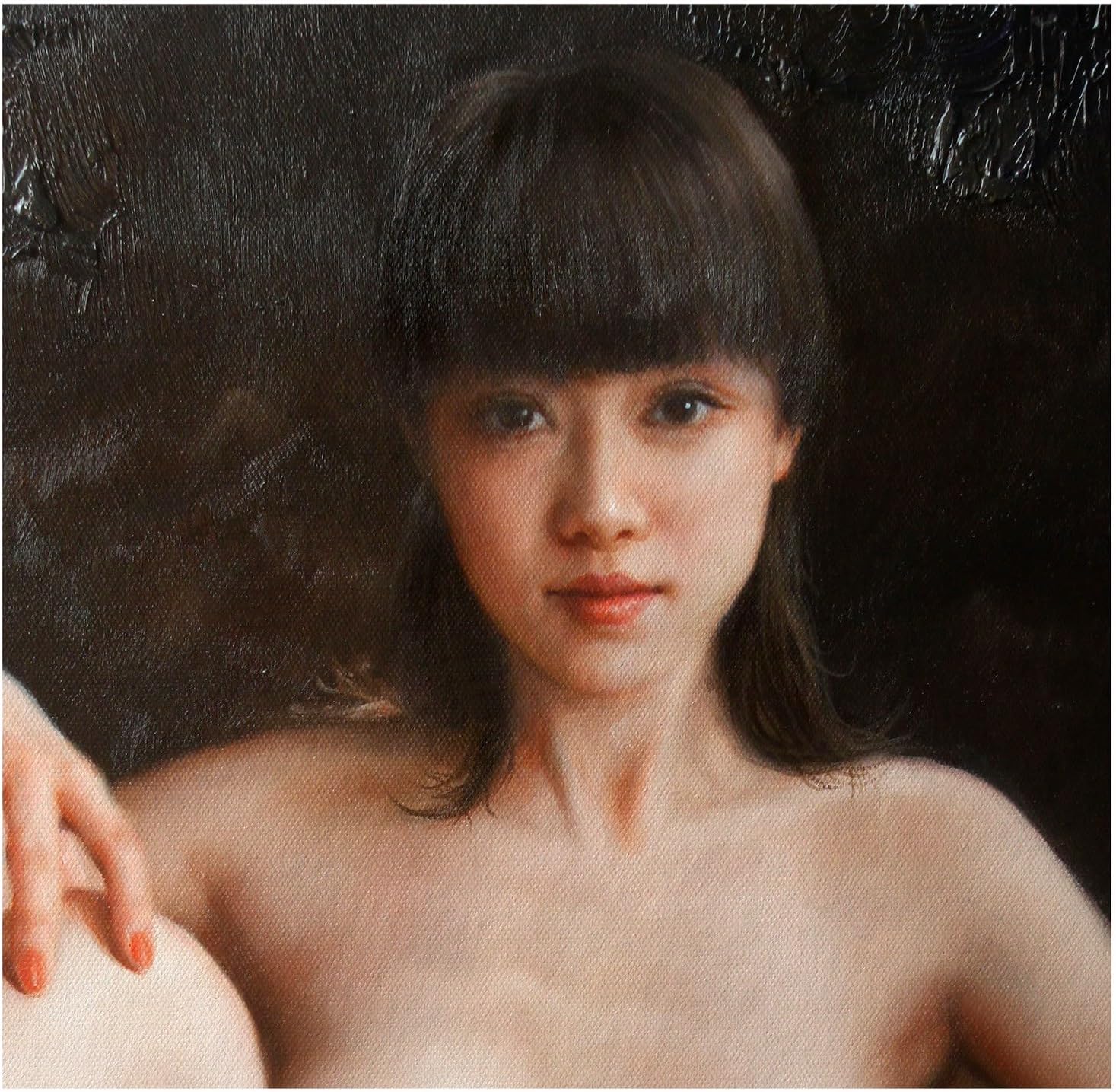 Paintings - Dongyeeart nude girl Painting Art Prints+hand paint charming Oriental girl female nude Canvas Transfer wall art Decor (72, 16