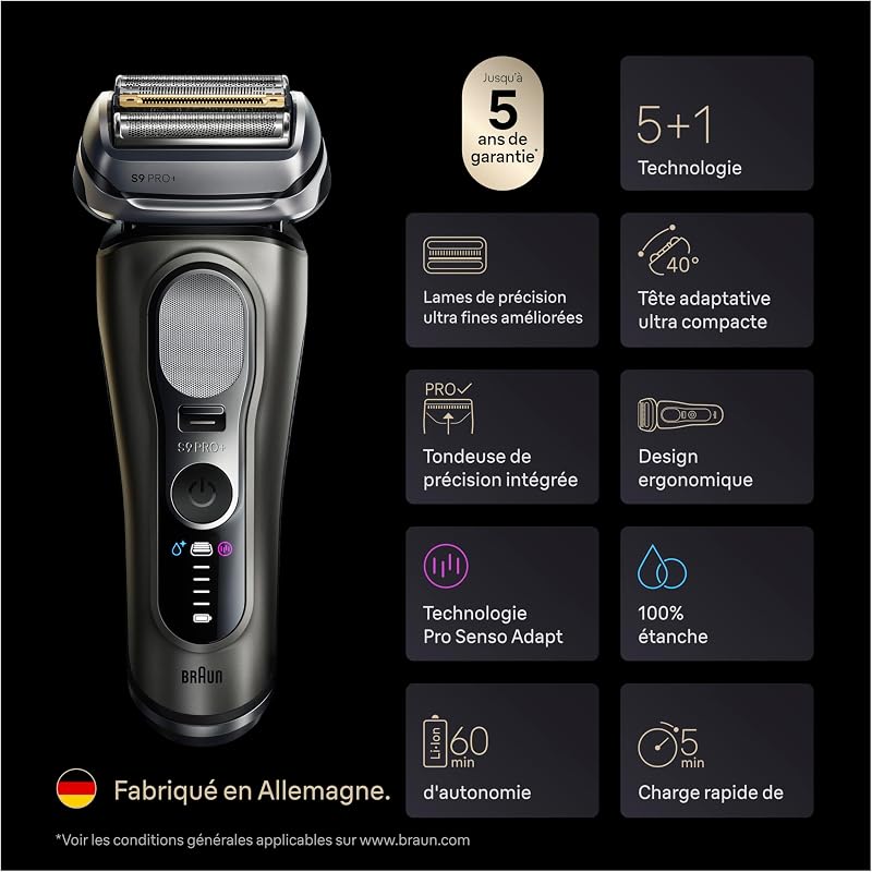 Rasoir Electrique Homme Series 9+ Pro 9625S Graphite — photo 7 sur 8