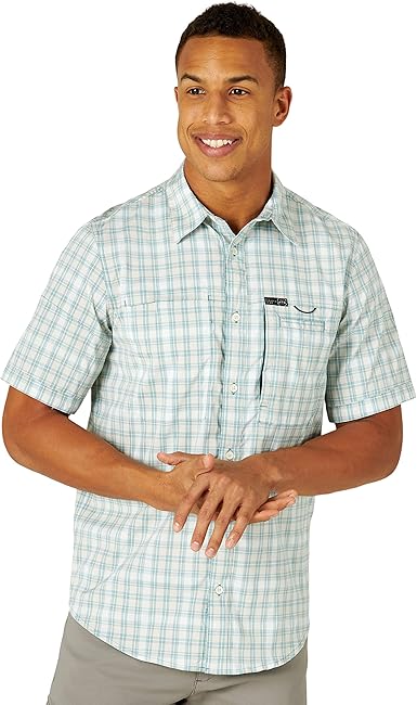 mens wrangler short sleeve shirts