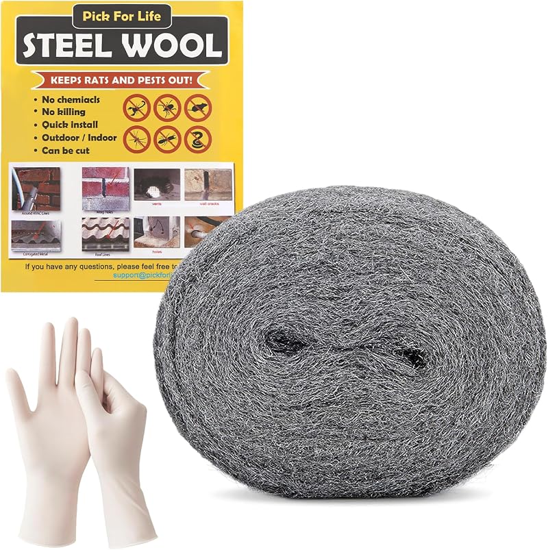 PICK FOR LIFE Steel Wool Rodent Control Gaps Blocker Coarse Wire DIY Kit 3m