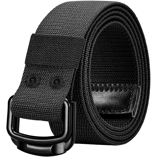 Ilfuturo Double D-Ring Elastic Stretch Nylon Webbing Belt  display picture 1