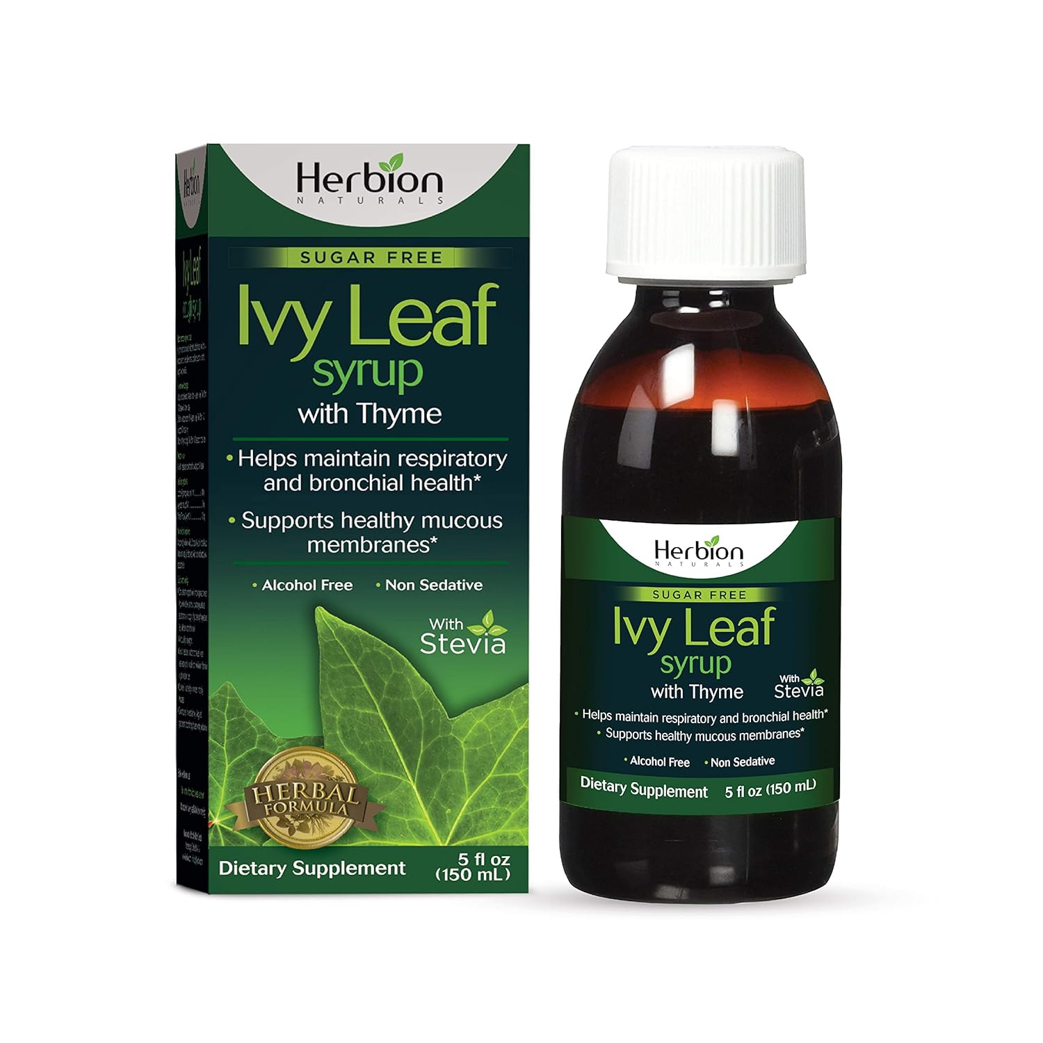 Herbion Naturals Ivy Leaf Syrup with Thyme, 5 fl oz Helps Maintain