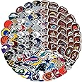 AcAliA 105 pcs Sports Stickers,35 Football Stickers+35 Helmet Stickers+35 Football Team Stickers,Waterproof Vinyl Stickers.