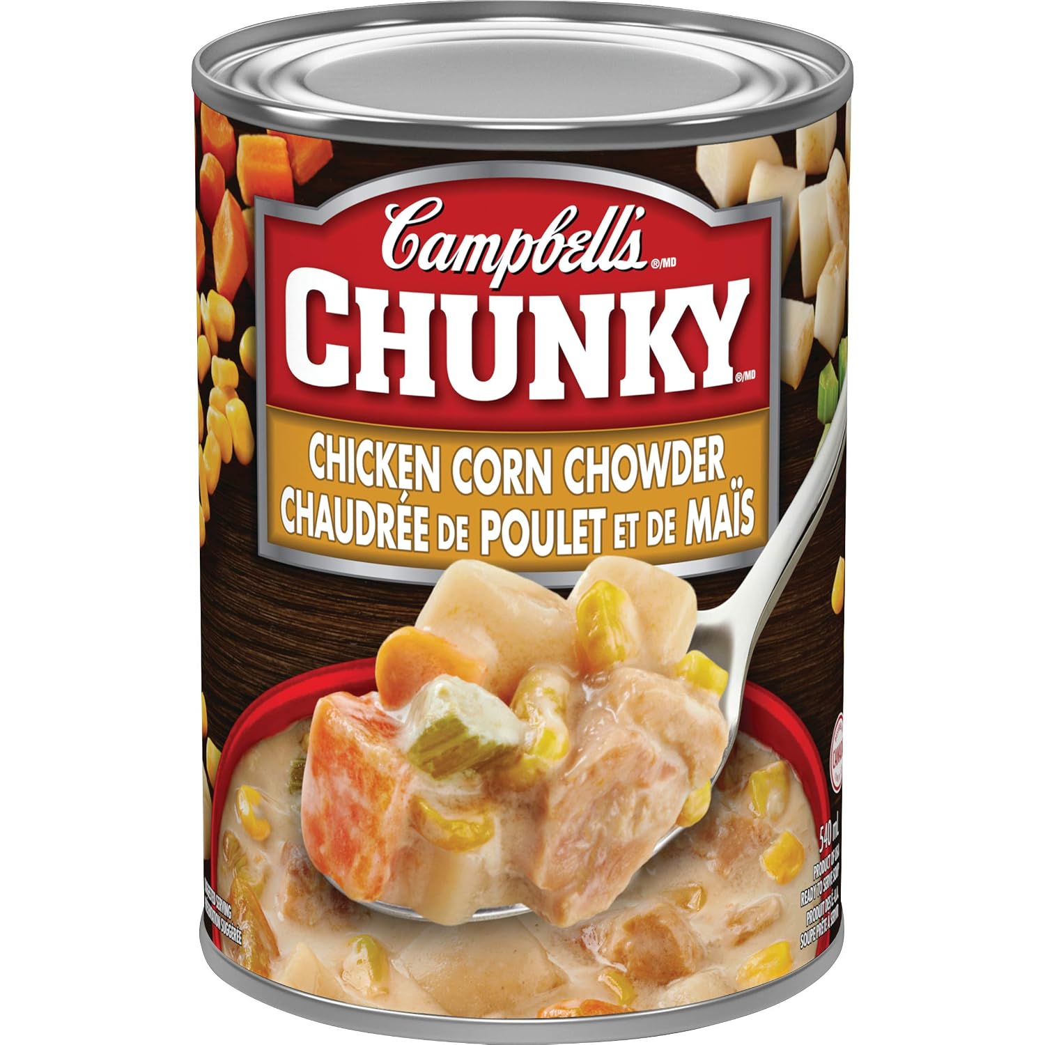 / 19floz campbell's chunky soup - chicken corn chowder 540ml (063211038132)