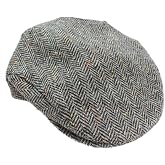 Grey Wool Flat Cap by Mucros Weavers