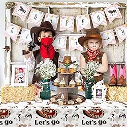 Haooryx Western Cowboy Party Decoration Cupcake
