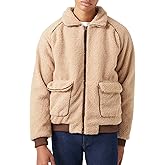 Forever 21 mens Faux Shearling Zip-up Jacket
