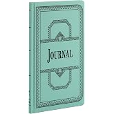 Boorum &amp; Pease 66 Series Account Book, Journal Ruled, Green, 150 Pages, 12-1/8" x 7-5/8" (66-150-J) , Blue