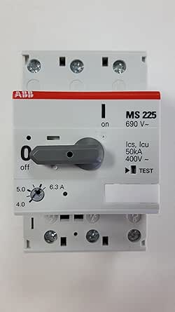 ABB MS225 – 6,3 690 V ~ 4,0 – 6,3 A Motor Protección Interruptor ...