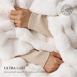 EverGrace Ultra Soft Luxury Fluffy Faux Rabbit Fur