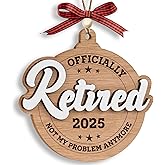 Retirement Ornament Gifts For Men, Women 2025, Teacher Appreciation, Nurses Week, Thank You Gift For Employee, Coworker, Friend, Boss, Caregiver, Daycare Provider, School Director, Therapist (Retired)