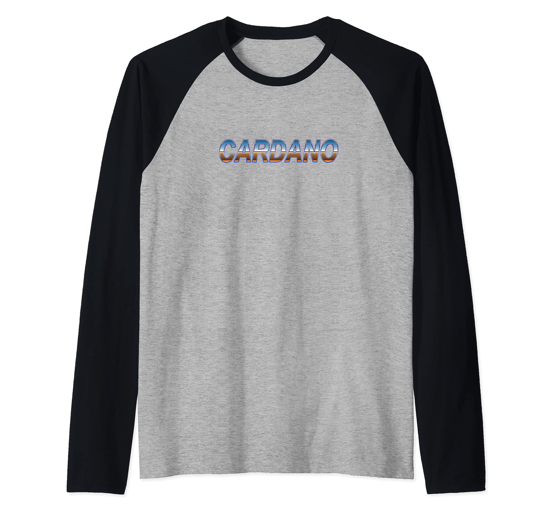 Retro Cardano ADA the Best Crypto Coin Raglan Baseball Tee