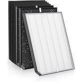2000 Replacement Filters Compatible with Air Doctor 2000 2000i Air Purifiers – Includes 1 Premium Filter, 2 Carbon Filters, and 4 Pre-Filters – Compare to Part # ADF2001, ADF2002, ADF2003