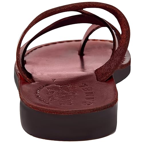 Genuine Leather And Suede Sandals/Flip Flops  Jesus  -Suede I Camel Trademark Co12g3fspd1