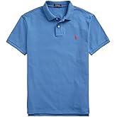Ralph Lauren Men's Classic Fit Mesh Pony Logo Polo Shirt (M, DeltaBlue)