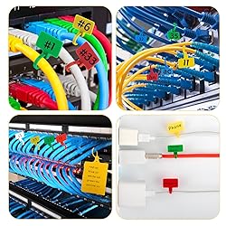 TidyTie Cable Marker Tie Tags, 154Pcs Self-Locking
