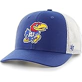 '47 NCAA Men's Trucker Snapback Adjustable Hat (Kansas Jayhawks - Royal Blue)