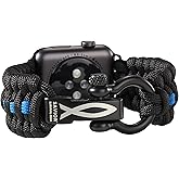 Savior Survival Gear Paracord Watch Band, Compatible with Apple Watch Band 49mm 46mm 45mm 44mm 42mm - iWatch Band Series Ultra 10 9 8 7 6 5 4 3 2 1 SE – Adjustable strap for men ( Black & Blue, Large)